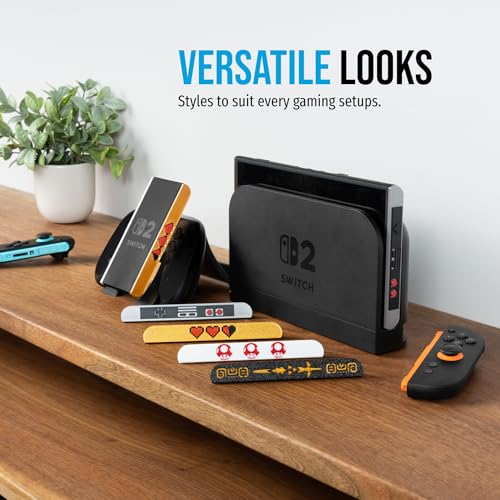 JoyCon Magnetic Dust Cover Compatible With Nintendo Switch 2 – Protective Port Covers, Dust Guard (Set of 2) (Sword) - color: Sword