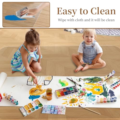 53" X 45" Office Chair Mat for Hardwood Floor, PVC Clear Desk Chair Mat for Hard Floors - Can't be Used on Carpet - size: 45" x 53" for Hard Floor