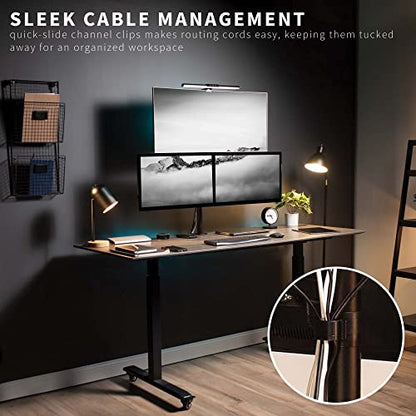 VIVO Triple LCD Monitor Desk Mount Stand Heavy Duty and Fully Adjustable, 3 Screens up to 30 inches STAND-V003T - size: 13" to 30" screens, style: Desk Mount