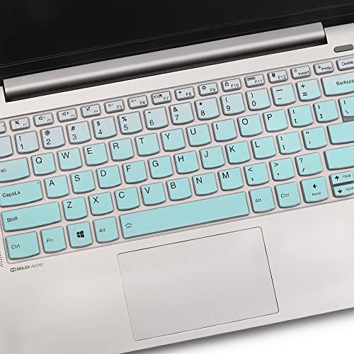 Keyboard Cover for Lenovo IdeaPad Flex 5 5i 14" 2-in-1, Ideapad 5 5i 14", Ideapad Pro 5/Pro 5i 14", Lenovo Yoga 5i 7i 14, Lenovo Slim 7 9 14", IdeaPad Slim 5 5i 7 7i 14", ThinkBook 14 14s G2 G3 - color: MintGreen