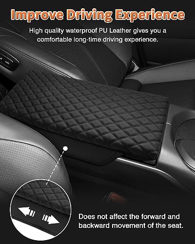 Shademax Toyota Crown Center Console Cover, Armrest Cover Cushion Pad for Toyota Crown Signia 2023 2024 2025 2026 Accessories PU Leather Middle Consle Lid Armrest Seat Box Cover Protector Anti-Scratch - size: for 2023-2026 Toyota Crown