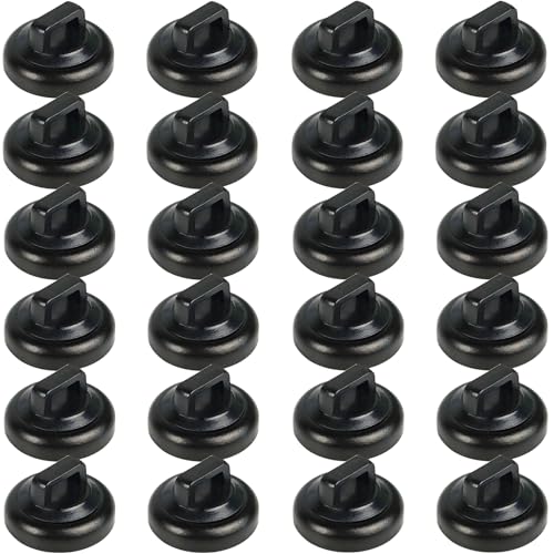 Magnet Zip Tie Mount Magnetic Zip Ties Mount Clips Base Holder Strong Multipurpose Wire Cable Holder Mount Wire Clips Management for Home Office Marine Electrical Wiring (Black, 24 Piece) - size: 24 Piece