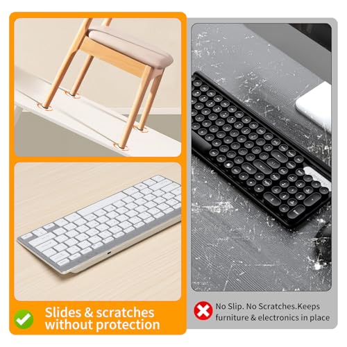 CHUNZEXI Non Slip Furniture Pads, Self Adhesive Rubber Pads with Anti Skid Stickers, Cuttable Rubber Sheet for Furniture and Appliances (4” × 6”) - size: 6x4 inch 4 Rectangular