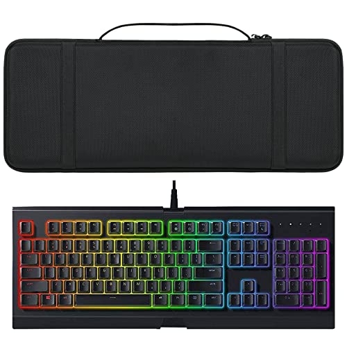 co2CREA Hard Case Replacement for Razer Cynosa Chroma/Cynosa V2 / Ornata V2 / Blackwidow V3 Pro/Blackwidow V3 / Huntsman Elite/Huntsman V2 Analog Gaming Keyboard - size: for Full Size Keyboard
