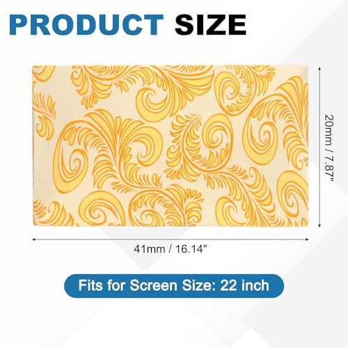 PATIKIL Monitor Dust Cover Anti-Static Dustproof Protective Cover Computer Screen Sleeve for 22 Inch Computer Monitors PC Desktop TV LCD LED HD Panel Case, Yellow - size: 22 Inch