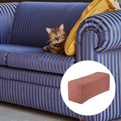 uxcell 2pcs Stretch Armrest Covers for Chairs/Sofas, Couch Arm Covers with Twist Pin, Furniture Protector Slipcovers Red - color: Red