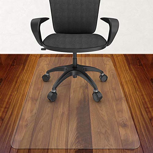 Azadx Office Chair Mat for Hardwood Floor 36 X 48, Plastic Mat for Office Chair Easy Glide on Hard Floors, Clear Computer Chair Mat Office Floor Mat Protector for Wood Floors - size: 36 x 48'' Rectangle