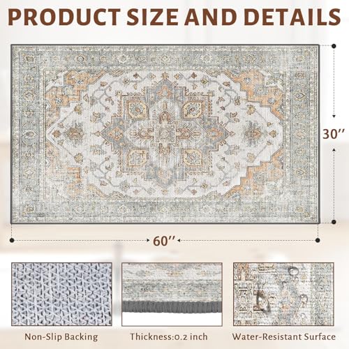 48" x 60" Office Chair Mat for Hardwood & Tile Floors, Desk Chair Mat Under Desk Floor Protector for Rolling Computer Chairs, Non-Slip Low Pile Area Rug for Home Office(Grey) - color: Grey, size: 48" x 60"