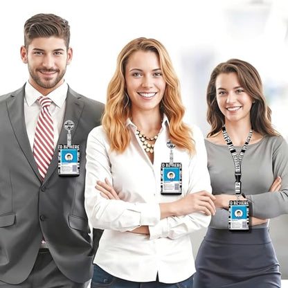 ID Badge Holder with Lanyard Fashionable ID Card Holders with Retractable Lanyards Soft Fiber Metal Clip Sturdy Buckle for Key Wallet Work Nurse Teacher (Paused My Game) - color: Paused My Game