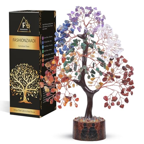 7 chakra tree of life crystal tree, home decor living room decor aesthetic office decor , birthday gifts for women , birthday gifts for mom , retirement gift for woman , crystals and healing stones - color: Ba Seven Chakra Copper Wire