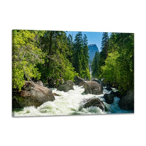 SKASNFAI Yosemite Wall Art for Office Pictures Landscape Wall Decor National Park Mountain Nature Posters Print Canvas Artwork for Living Room Bathroom 16X24 Inch - color: Mountain 06, size: 16"L x 24"W