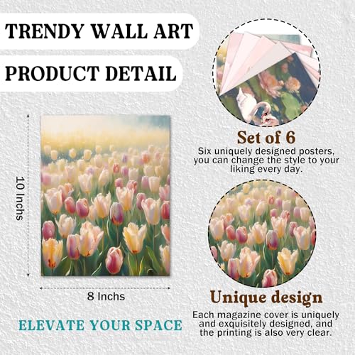 Isfvqyub Preppy Light Pink Flower Wall Art, Aesthetic Coquette Pastel Swan Poster For Girl Women, Trendy Girly Bow Butterfly Wall Decor For Bedroom Dorm College Nursery, Set Of 6 -A13 - size: Pastel Swan