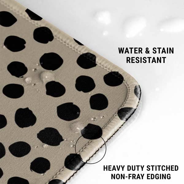 Skinit Small Gaming Mouse Pad - Cheetah Spots Design with Stitched Edges, Waterproof, Non-Slip Rubber Base, Desk Mat for Keyboard & Mouse, 12.6" x 11" inches - color: Brown - PTTRNS01, size: 12.6" x 11"