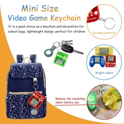 18Pcs Video Game Party Favors for Kids,Mini Game Console Keychain for Kids Boys Birthday Supplies Gaming Party Favors Classroom Prizes - style: 18 Pcs With Keychain