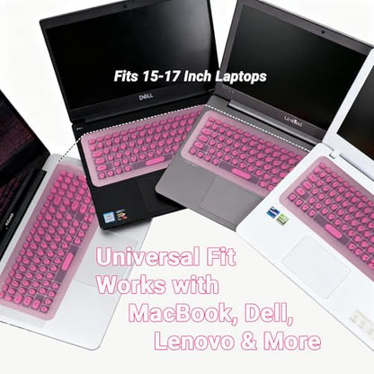 Long Nail Keyboard Stickers & Cover for Long Nails - 119 Keys Set, Fits 15-17 Inch Laptops, Portable Plastic Storage Case, Ideal Gift (White) - color: Grayish-white