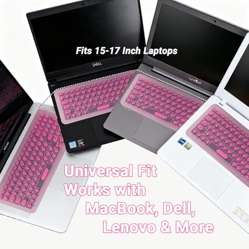 Long Nail Keyboard Stickers & Cover for Long Nails - 119 Keys Set, Fits 15-17 Inch Laptops, Portable Plastic Storage Case, Ideal Gift (Pink) - color: Cute Pink