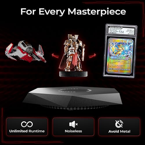 Levitexa Nimbus Levitating Display - Floating Display, Levitating Stand, Levitation Decor, Magnetic Stand, Magnetic Levitation for Figures and Toys - 400 grams Capacity