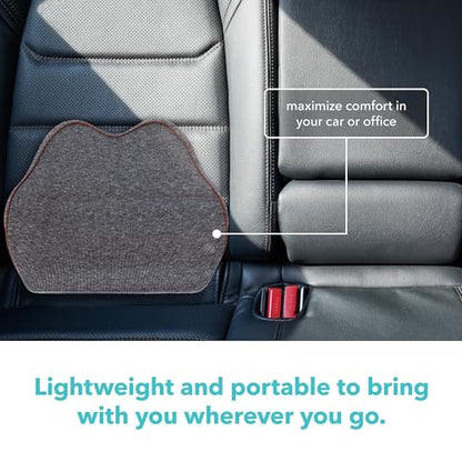 Cubii Cushii Back Support Cushion for Back and Lower Back Relief Universal Fit for Desk, Office, Kitchen Chairs, Couch Cushions with Advanced Lumbar Support - size: 16 Inches