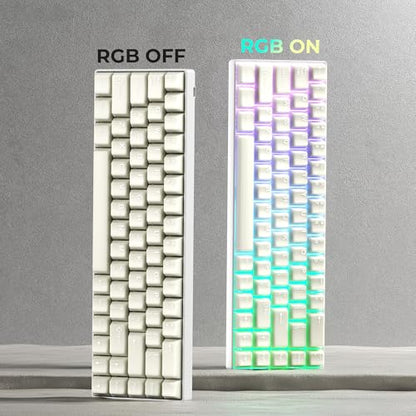 GMKWTL XVX White Jade Keycaps, Double Shot PBT Keycap Set with Cherry Profile, 121-Keys Translucent Keyboard Keycaps Compatibility with ANSI Layout MX Switches Mechanical Keyboard - color: White