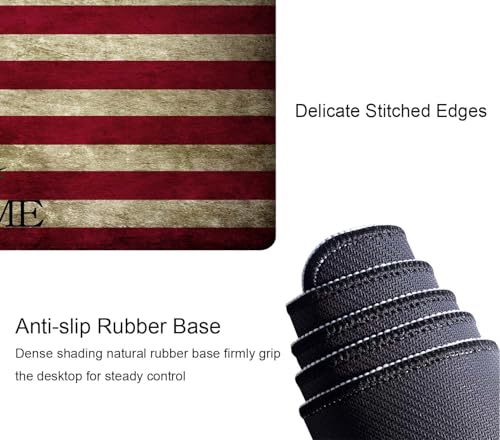 Extended Gaming Mouse Pad Big, Don't Tread On Me American Us Flag Retro Long Mouse Pad Large, 31.5x11.8in Non-Slip Rubber Base Mousepad, Stitched Edges Keyboard Mouse Mat Desk Pad - color: Don't Tread on Me American Us Flag Retro