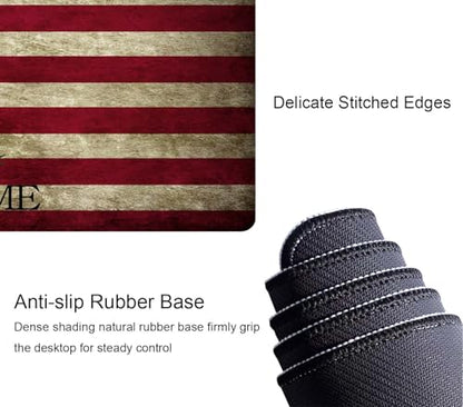 Extended Gaming Mouse Pad Big, Don't Tread On Me American Us Flag Retro Long Mouse Pad Large, 31.5x11.8in Non-Slip Rubber Base Mousepad, Stitched Edges Keyboard Mouse Mat Desk Pad - color: Don't Tread on Me American Us Flag Retro