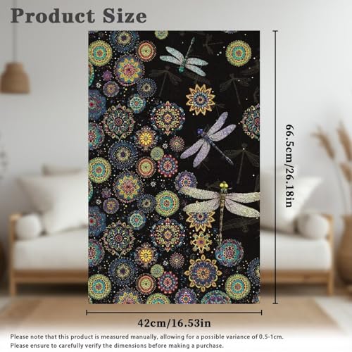 Boho Mandala Dragonfly Print Recliner Headrest Protectors, Anti-Wear Sofa Headrest Protective Cover for Furniture Slipcovers Headrest Cover for Sofa Furniture Chair Theater Seat - color: Boho Mandala Dragonfly