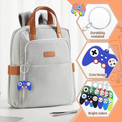 EAEDMY 24PCS Video Game Party Favors, Mini Game Controller Keychains, Goodie Bags Keychain, Game Controller Theme Gift for Child Birthday Party, 8 Colors (24pcs) - color: 24pcs