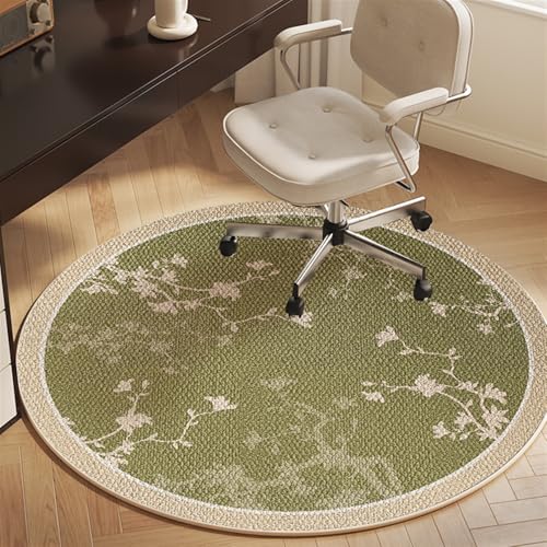 Heavy Duty Office Chair Mat for Carpet and Hardwood Floor 31" x 31" Non Slip Computer Chair Mat Large Floor Protector Rug Cleaned Easily Green - color: Green 2, size: 31" x 31"