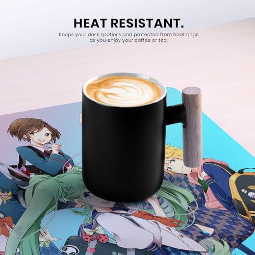 Head Case Designs Officially Licensed Hatsune Miku High School Graphics 37.4 x 15.75 x 0.16 inches (900 x 400 mm) - XL Gaming Office Desk PC Keyboard Mouse Mat Pad - color: High School, size: 37.4" x 15.8"
