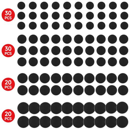 SIXPOINTS 100 Pieces Acrylic Miniature Bases,25/28.5/32/40 mm Model Bases 4mm/0.16inch Thick Circular Figure Display Stands Compatible with Gaming Miniatures or Wargames Role Playing Board Game Figure Toy (100PCS-25&28.5&32&40mm-black) - color: 100PCS-25&
