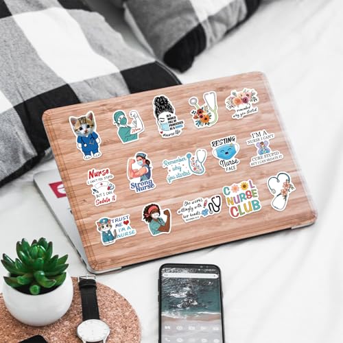 Nurse Stickers 100Pcs, Vinyl Waterproof Funny Nurse Decals for Decals Laptop Notebook Water Bottles Nurses Week Appreciation Gifts Bulk Nursing School White Angels Accessories - style: Nurse Stickers