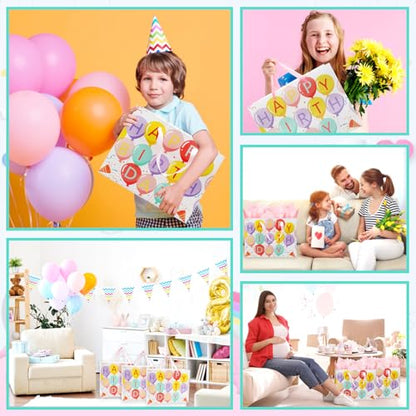 Woohookaka 13" Balloon Birthday Gift Bag for Women & Kids, Large Happy Birthday Party Supplies with Tissue Paper & Card, Premium Quality Gift Bag for All Occasions - color: Balloon1