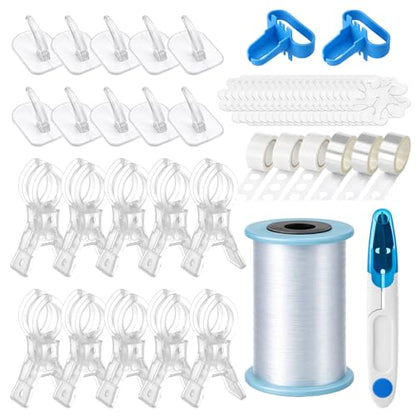 Vicenpal Balloon Arch Decor Kit with Tools for Creating Garland Backdrops Includes Balloon Arch Clips, Fishing Line, Strips, Adhesive Glue, Hooks Accessories for Birthday Wedding Baby Shower Party