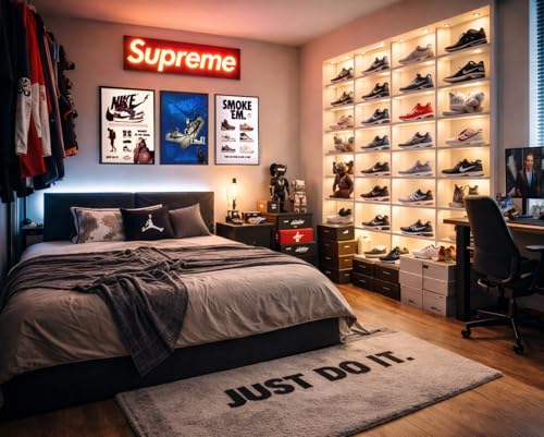 CREAARO Poster Wall Art – Sneaker Hypebeast Streetwear Decor for Teen Bedroom, Gaming Room & Sneakerheads, Unframed 12x16 inch - style: aj1 new