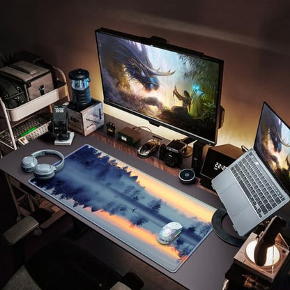 Canjoy Gaming Mouse Pad, Large Extended Mouse Pad Big Computer Mousepad for Home Office Gaming Work 31.5x15.7inch - color: Sunset