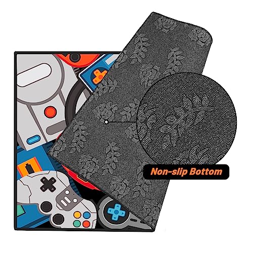 Game Area Rug Teen Boys Carpet, 3D Gaming Rugs Gamepad Controller Mat for Boys Girls Bedroom Playroom, Non-Slip Gamer Rugs Children Gaming Area Rugs (Blue, 60" x 40") - color: Blue, size: 3'4" x 5' (Rectangular)