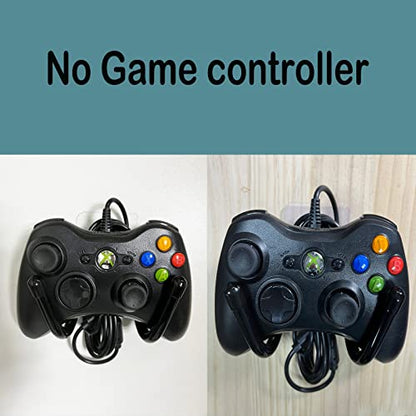 Pmsanzay 3 Pack Universal Self-Adhesive Game Controller Wall Mount Storage Organizer Stand Holder Hanger for Xbox One PS4 Switch Pro Controller,Headphone,Cables,etc - No Drilling, Stick on