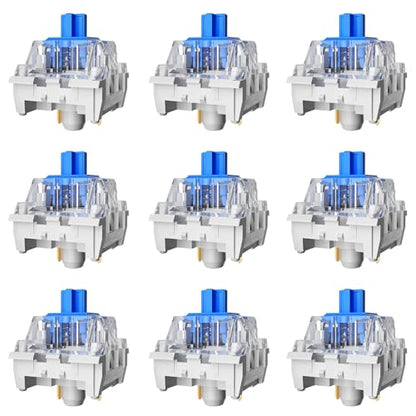 Zhouwang 36PCS Blue Switches,3 Pin Replacement Dustproof Mechanical Keyboards Switches, Suitable clicker for 3D Prints and Gaming Keyboards - color: Blue, size: 36Pcs