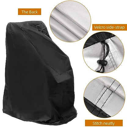 Heavy Duty Waterproof & Dustproof Electric Wheelchair Cover - Prevent Rain, Wind, Dust, Sun & UV for Indoor & Outdoor Use