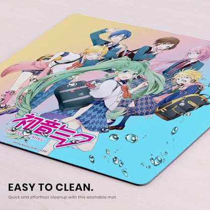 Head Case Designs Officially Licensed Hatsune Miku High School Graphics 9.84 x 11.81 x 0.12 inches (250 x 300 mm) - S Gaming Office Desk PC Keyboard Mouse Mat Pad - color: High School, size: 9.84 x 11.81 x 0.12 inches (250 x 300 mm) - S