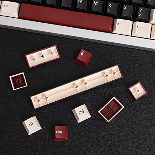 Sumgsn Keycaps 163 Keys Cherry Profile Doubleshot Rome Keycap Set Fit for Alice Keyboard 61/64/87/104/108 Cherry Mx Switches Mechanical Keyboard - color: Rome Keycaps