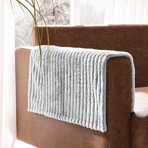 100% Waterproof Couch Arm Covers 2pcs, Fuzzy Chair Arm Covers Thick Soft Recliner Chair Armrest Protectors, Non-Slip Couch Armrest Cover Pet mats for Sofa (Seagull Gray, 22" x 22" 2 Pack) - color: Seagull Gray, size: 22" x 22" 2 Pack