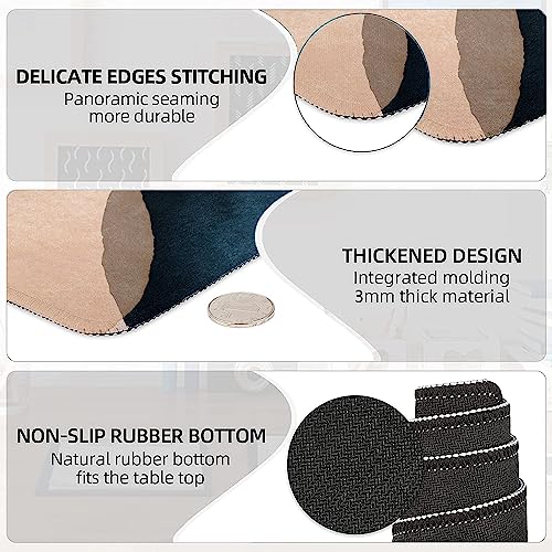 LATEEFAH Desk Mat, Mouse Pad with Wrist Rest, 4-in-1 Large Mouse Pads for Desk, Ergonomic Mouse Pad and Keyboard Wrist Rest Gaming Keyboard Mat for Office, Home - color: 4Pcs-Watercolor Block