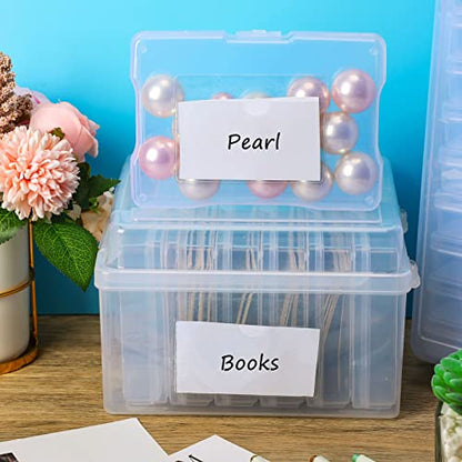 Chinco 30 Pcs Self Adhesive Pockets, Bin Labels for Storage Bins, Clear Pocket Label Sleeves, Plastic Index Card Holder with Top Open for Organizing Bins Box Drawer (4.06 x 2.48 Inches) - size: 4.06 x 2.48 Inches