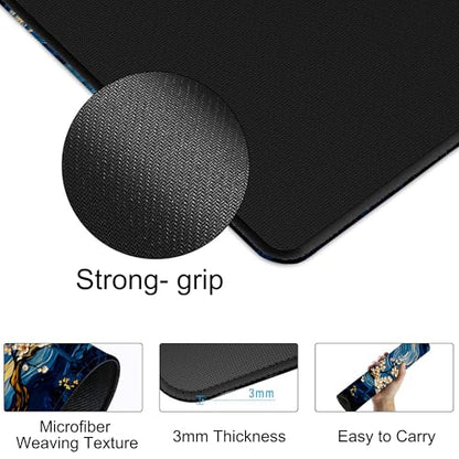 Starry Night Over A Blossom Tree Gaming Mouse Pad Large Desk Mat Extended Keyboard Anime Mousepad with Non-Slip Base and Stitched Edge for Desk Home Office Gaming,31.5 x 11.8 Inch - color: Starry Night over A Blossom Tree, size: 11.8*31.5inch