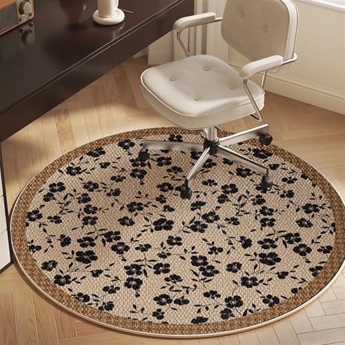 Heavy Duty Office Chair Mat for Carpet and Hardwood Floor 39" x 39" Non Slip Computer Chair Mat Large Floor Protector Rug Cleaned Easily Black - color: Black, size: 39" x 39"
