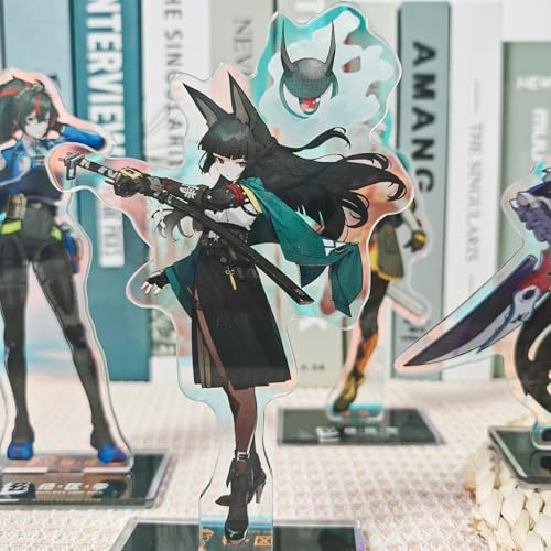 Rainteam Zenless Zone Zero Characters Acrylic Stand Figure,Colorful and Exquisite Character Design for Game Fans' Collection (Hugo) - color: Hugo