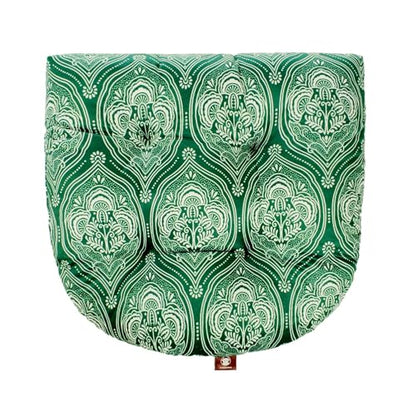 Outdoor Patio Cushion, Rocking Chair Cushion, Tufted Pads, Set of Upper and Lower with Ties Pack of 2 (2 Sets) - Back 20"×17", Seat 17"×17" (Green Lantern) - color: Green Lantern