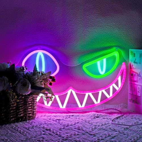 Neon Sign, Cat Neon Signs for Wall Decor - Dimmable LED Light Signs Home Decor for Bedroom, Man Cave, Gaming Room, Party, Club, Bar Decoration - Christmas Halloween Easter Gift - color: Cool Cat