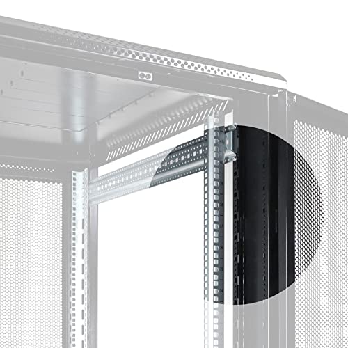 Aeons 42U Professional Network Server Rack Cabinet Enclosure 1000mm 39.5" Deep Computer Electronics Data Equipment Rack Vented Door Server-Depth Black (Pre-Assembled) - style: 42U-40"D [Vented]